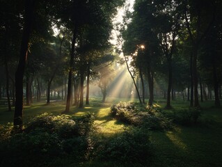 Fototapeta premium morning in the forest