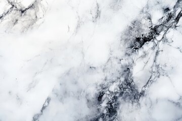 A beautiful image showing a white marble surface with grey veins