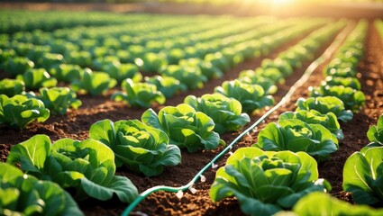 Guide to lettuce cultivation with drip irrigation