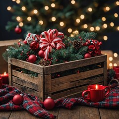 christmas tree with gift boxes