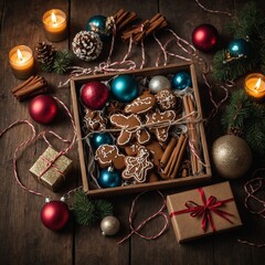 christmas tree and decorations