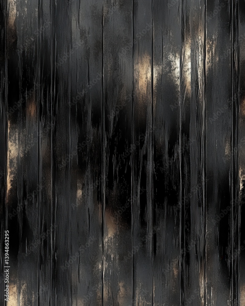 Poster dark wood texture background with vertical lines and glimmering highlights for rustic design