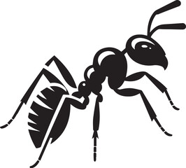 Carpenter Ant Vector | Black Ant Silhouette Clipart Illustration