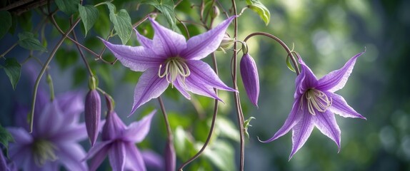 Clematis, a fusion of species, was initially created as an individual flower for the tea ceremony.