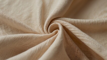 Intimate Look at a Textured Fabric. Natural Material with a Recognizable Weave Pattern. Close-Up