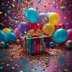 christmas gift boxes and decorations