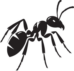 Carpenter Ant Vector | Black Ant Silhouette Clipart Illustration