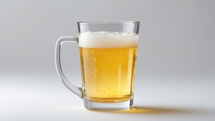 Glass containing apple cider on a white surface