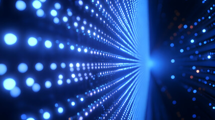 pattern with pulsating pixel lights and a high-tech aesthetic 