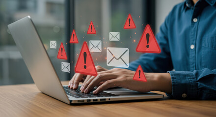 Email Security Alert: Protecting Your Laptop from Phishing and Cyber Threats. Stay Safe Online!