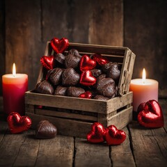 christmas still life with candle