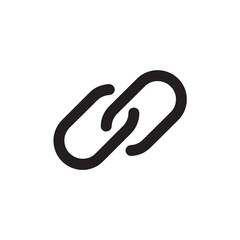 Chain link icon for hyperlink connection Vector