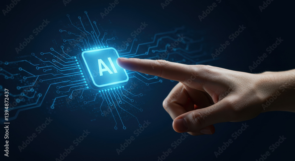 Poster ai touch: exploring the future of artificial intelligence technology | innovation, machine learning,