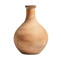 Artisanal terracotta vase with a textured natural appearance and a simple timeless design