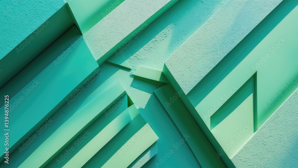 Poster urban wall texture featuring gradient mint green teal. modern design for wallpaper. creative urban b
