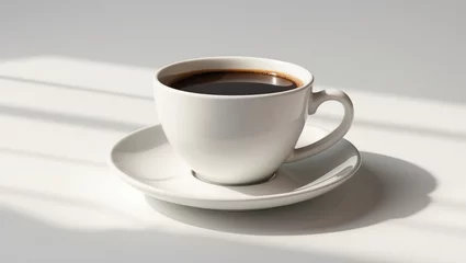 Fototapete Rund Coffee cup on a white background, isolated with clipping path © Seyyar