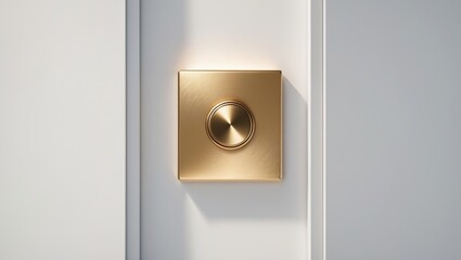 Isolated background featuring a Gold Dimmer Switch