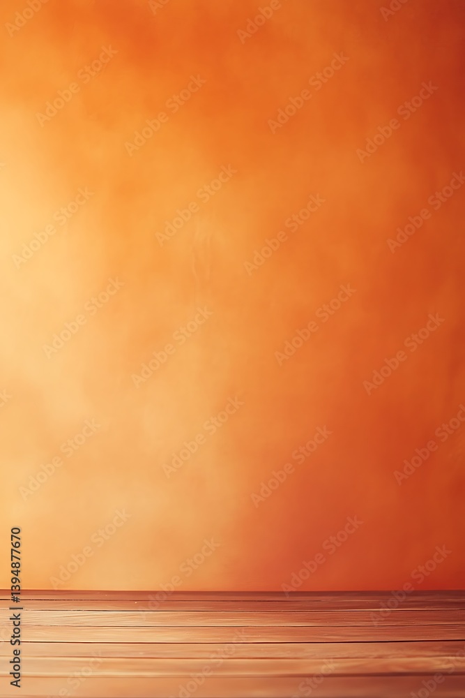 Poster backdrop shifting from warm terracotta to deep amber with a soft, matte texture for creative project