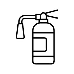 Fire extinguisher vector icon illustration for safety equipment and emergency symbol for protection system