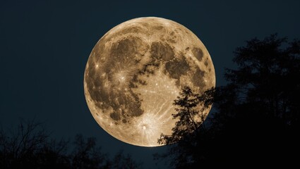 Fototapeta premium Moonlit Harvest over Island