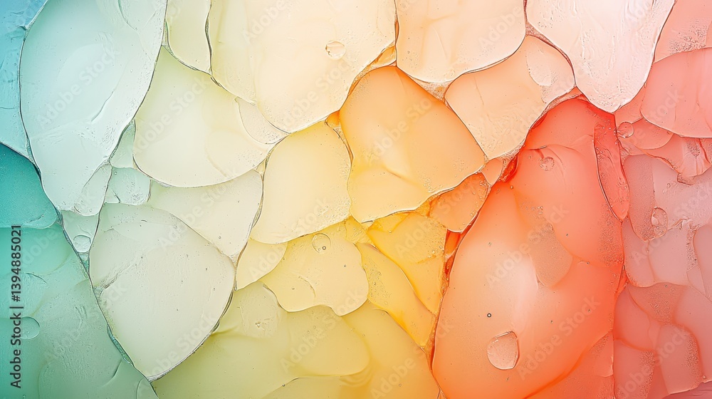 Poster colorful textured wall with an array of vibrant hues and shades for background design projects.