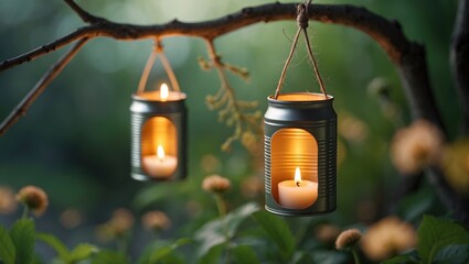 Crafting a Candle Holder from Recycled Cans: A DIY Idea