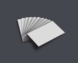 Many business cards, Stack "NO KI"