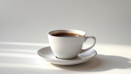 Fototapeta premium Clipping path of an isolated coffee cup against a white background