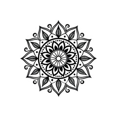 mandala abstract floral design
