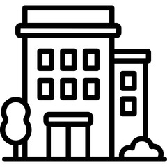 hotel building icon