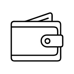 Wallet icon vector illustration of money wallet financial savings and business accessory concept design 