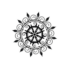 mandala abstract floral design