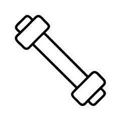 Dog bone outline vector illustration for pet toy design and animal treat graphic isolated on white background