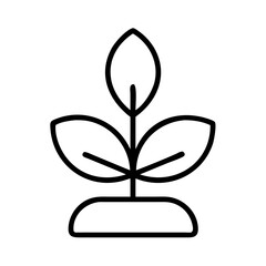 Plant sprout vector icon seedling growth agriculture gardening nature organic eco friendly  character