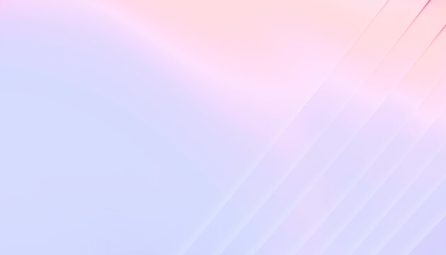 Soft pastel gradient with diagonal lines creating a soothing abstract background. Blender 3D illustration