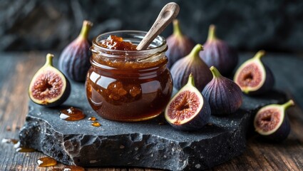 Canning figs jam, fruit storage, and cheese preserves.