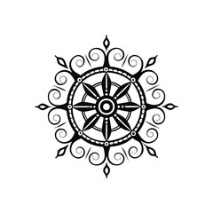 Obraz premium mandala abstract floral design