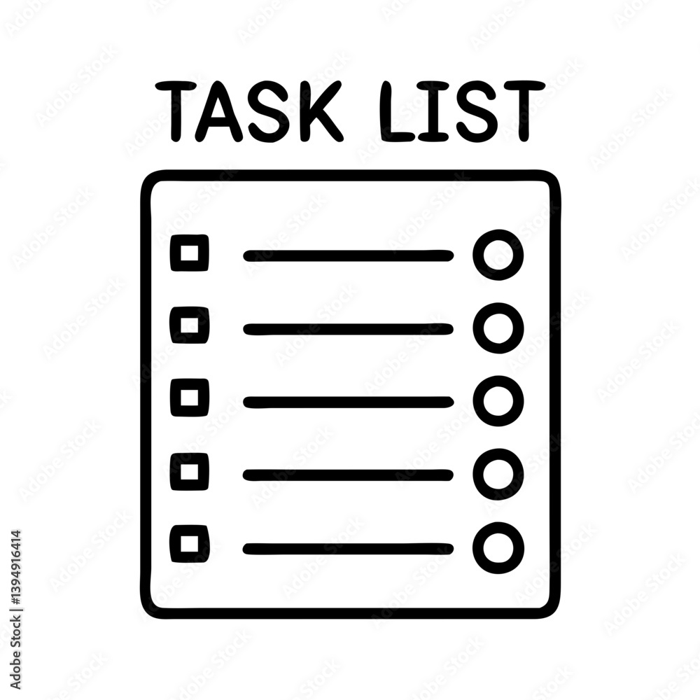 Poster printable task list template for daily planning and to do list management organization and productiv