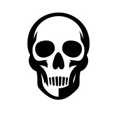 Fototapeta premium human skull isolated on white