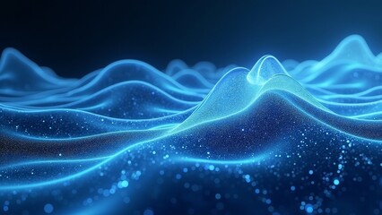 The rhythm of blue light waves