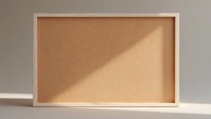 Cork board displayed on a white surface