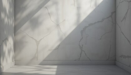 Obraz premium Shadows and light play in a minimalist architectural space modern interior design serene environment artistic perspective contemporary concept