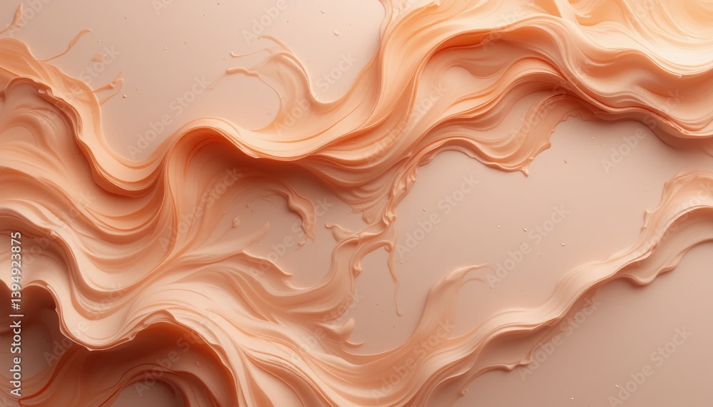 Aufkleber artistic texture flow abstract design image composition soft color palette close-up view visual conc