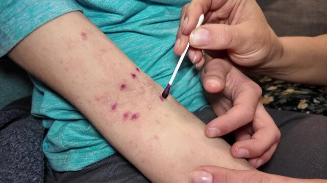 child illness skin rash epidemic with vaccination indoors