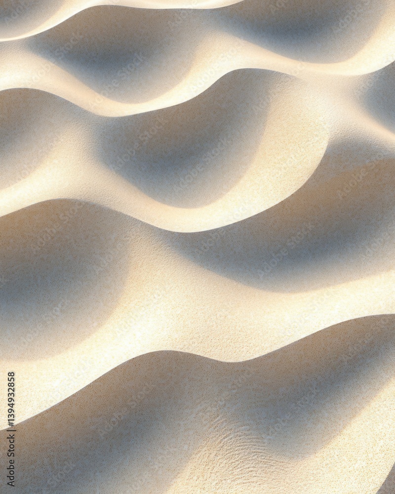 Aufkleber serene sand dune texture with soft shadows casting a peaceful mood abstract desert landscape backgro