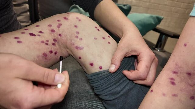 child illness skin rash epidemic with vaccination indoors