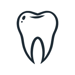 tooth icon on white