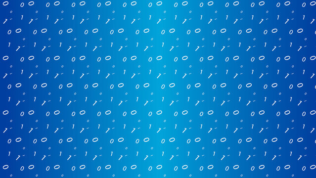 Seamless binary code pattern blue