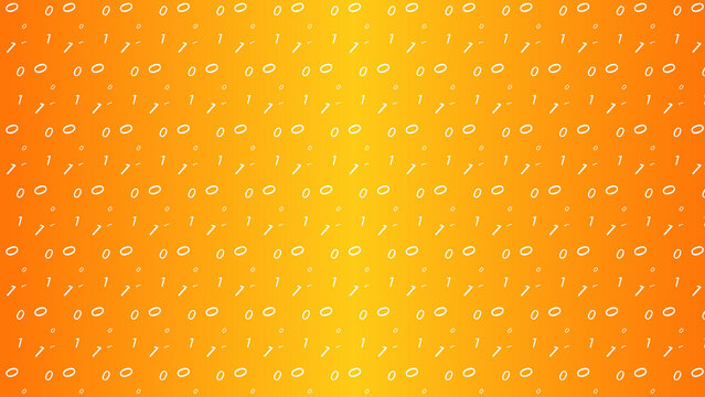 Seamless binary code pattern yellow