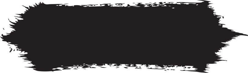 Obraz premium Black Grunge Brush Stroke Vector